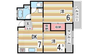 エスペランサ魚崎の物件間取画像